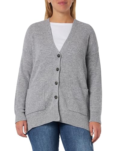 United Colors of Benetton Damen Cardigan M/L 1044d602b Strickjacke, Grau 501, S, S von United Colors of Benetton