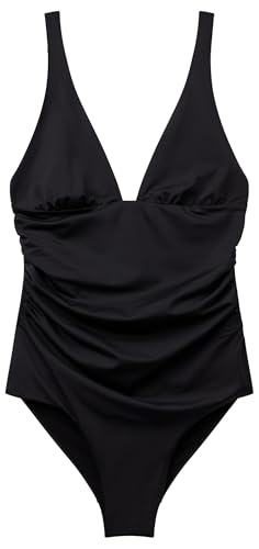 United Colors of Benetton Damen Costume Intero 3p5h5i01j Badeanzug, Schwarz, M von United Colors of Benetton