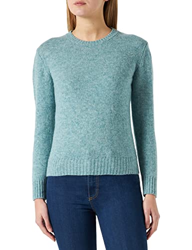 United Colors of Benetton Damen G/C M/L 103ME1N23 LANGÄRMLIGER Pullover MIT Rundhalsausschnitt, Hellblau 531, XL von United Colors of Benetton