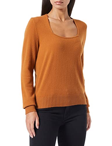 United Colors of Benetton Damen G/C M/L 1067D102P LANGÄRMLIGER Pullover MIT Rundhalsausschnitt, 37D orange, L von United Colors of Benetton