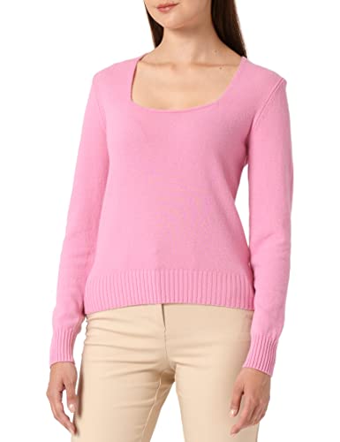 United Colors of Benetton Damen G/C M/L 1067D102P LANGÄRMLIGER Pullover MIT Rundhalsausschnitt, Rosa 011, S von United Colors of Benetton