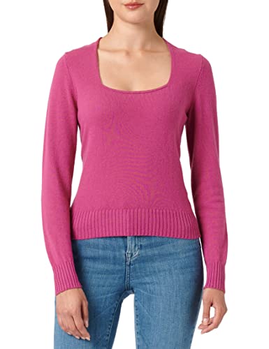 United Colors of Benetton Damen G/C M/L 1067D102P LANGÄRMLIGER Pullover MIT Rundhalsausschnitt, Violett 3G3, L von United Colors of Benetton