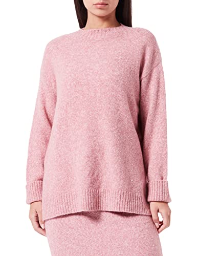 United Colors of Benetton Damen G/C M/L 108LD200Q LANGÄRMLIGER Pullover MIT Rundhalsausschnitt, Pink Melange 85U, S von United Colors of Benetton