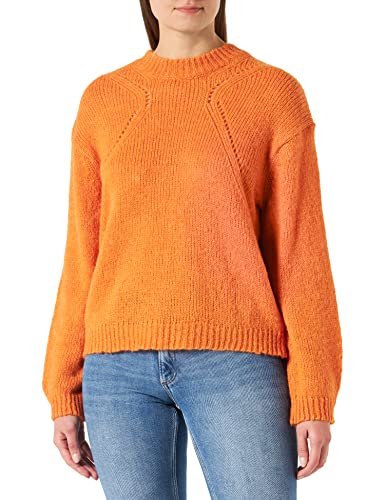 United Colors of Benetton Damen G/C M/L 1268D103S LANGÄRMLIGER Pullover MIT Rundhalsausschnitt, Orange 8D4, S von United Colors of Benetton