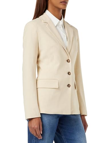 United Colors of Benetton Damen Giacca 2962DW00Z Anzugjacke, Bianco Panna 7J4, 42 von United Colors of Benetton