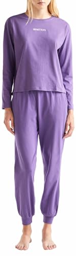 United Colors of Benetton Damen Hose 30963f02r Pyjamahose, Violett 0v7, 38 von United Colors of Benetton