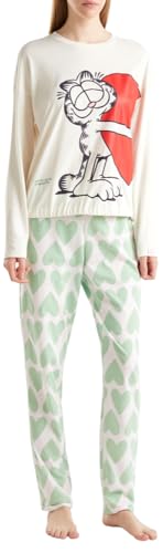 United Colors of Benetton Damen Hose 3mr73f03h Pyjamahose, Mehrfarbig (Verde), 42 von United Colors of Benetton