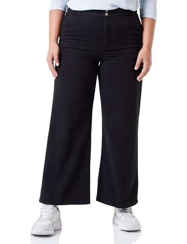 United Colors of Benetton Damen Hose 4dukdf032 Jeans, Schwarz Denim 100, 48 von United Colors of Benetton