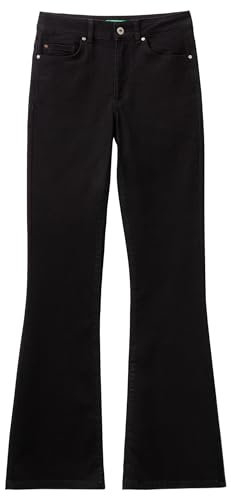 United Colors of Benetton Damen Hose 4orhde00f Jeans, Schwarz 800, 50 von United Colors of Benetton