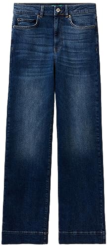 United Colors of Benetton Damen Hose 4orhde00q Jeans, Dunkelblau Denim 901, 28 von United Colors of Benetton