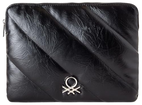 United Colors of Benetton Damen I-pad 62izdy06k Port Tasche, Schwarz von United Colors of Benetton