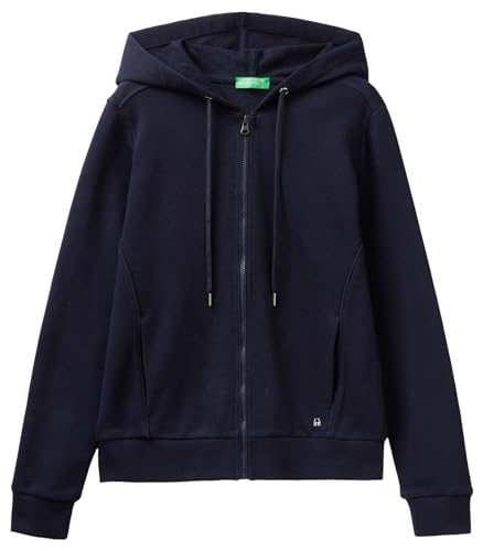 United Colors of Benetton Damen Jacke C/CAPP M/L 3J68D500J Kapuzenpullover, Nachtblau 016, S von United Colors of Benetton