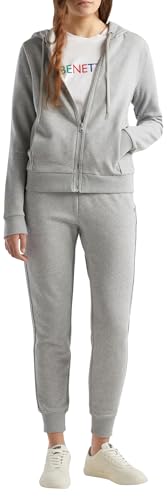 United Colors of Benetton Damen Jacke C/CAPP M/L 3J68D500J Sweatshirt ohne Kapuze, grau, L United Colors of Benetton Damen Jacke C/CAPP M/L 3J68D500J Sweatshirt ohne Kapuze, grau, L von United Colors of Benetton