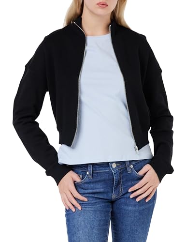 United Colors of Benetton Damen Jacke M/L 3J68D500h Sweatshirt, Schwarz 100, M von United Colors of Benetton