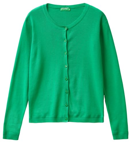 United Colors of Benetton Damen Koreanisches Trikot M/L 1091d5558 Strickjacke, Intensivgrün 108, M von United Colors of Benetton