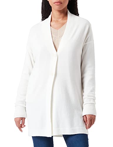 United Colors of Benetton Damen M/L 1035D600X LANGÄRMLIGE Strickjacke, Cremeweiß 000, XS von United Colors of Benetton