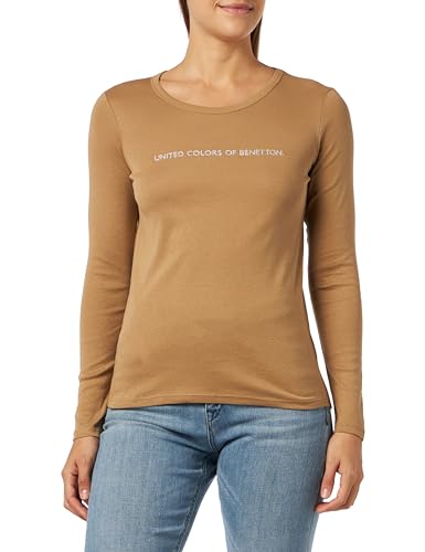 United Colors of Benetton Damen M/L 3ga2e16g0 T-Shirt, Beige 34a, Small von United Colors of Benetton