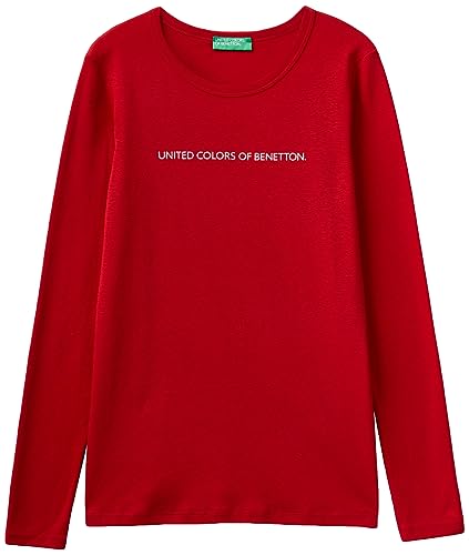 United Colors of Benetton Damen M/L 3ga2e16g0 T-Shirt, Rot 0v3, X-Small von United Colors of Benetton