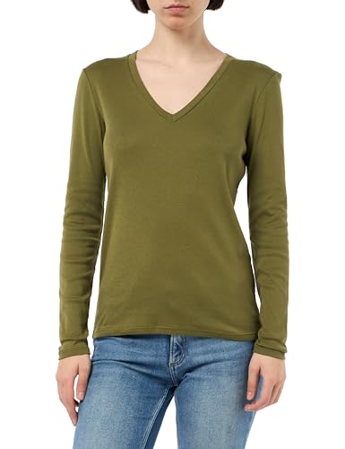 United Colors of Benetton Damen M/L 3ga2e4245 T-Shirt, grün, Small von United Colors of Benetton