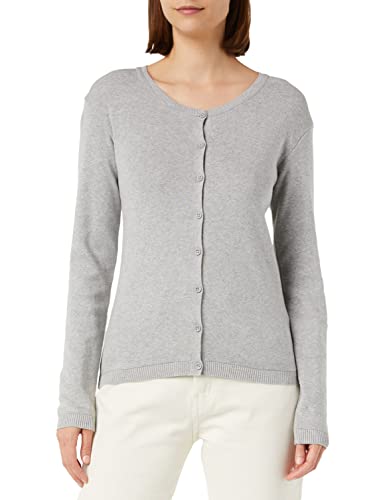 United Colors of Benetton Damen Maglia COREANA M/L 1091D5558 Cardigan Sweater, Grigio Melange Medio 501, S von United Colors of Benetton