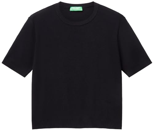 United Colors of Benetton Damen Maglia G/C M/M 1091d10d5 Pullover, Schwarz, L United Colors of Benetton Damen Maglia G/C M/M 1091d10d5 Pullover, Schwarz, L von United Colors of Benetton