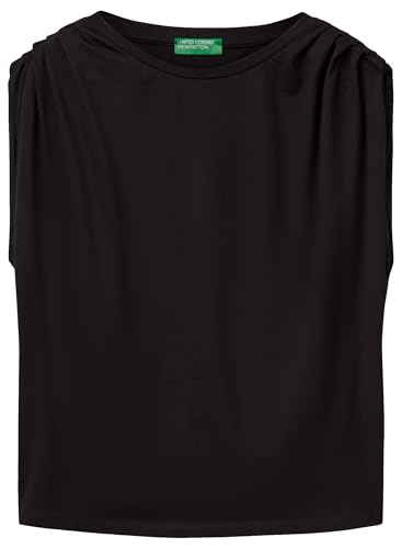 United Colors of Benetton Damen Maglia S/M 3096d10ab T-Shirt, Schwarz, X-Large von United Colors of Benetton