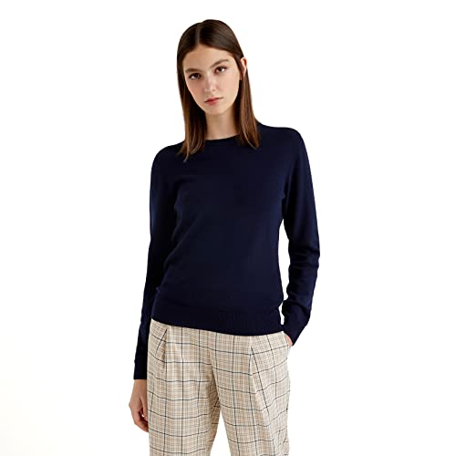 United Colors of Benetton Damen Maglia G/C M/L 1002d1k01 Pullover, Dunkelblau 016, M United Colors of Benetton Damen Maglia G/C M/L 1002d1k01 Pullover, Dunkelblau 016, M von United Colors of Benetton