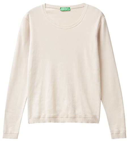 United Colors of Benetton Damen Masche G/C M/L 1091d1m08 Pullover, Hellbeige 152, XS von United Colors of Benetton