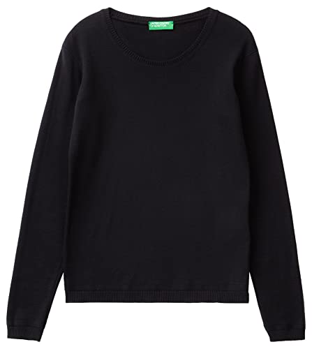 United Colors of Benetton Damen Masche G/C M/L 1091d1m08 Pullover, Schwarz 100, S, S von United Colors of Benetton