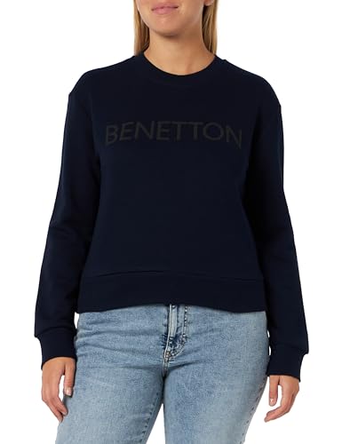 United Colors of Benetton Damen Masche G/C M/L 3J68D104C Sweatshirt, Dunkelblau 016, M von United Colors of Benetton