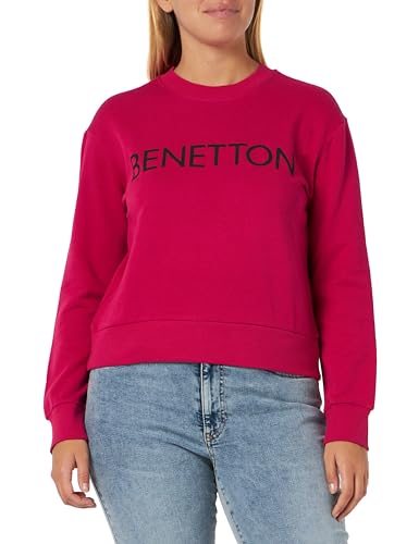 United Colors of Benetton Damen Masche G/C M/L 3J68D104C Sweatshirt, Rot Magenta 2E8, S von United Colors of Benetton
