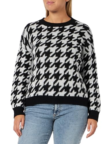 United Colors of Benetton Damen Maschenweite G/C M/L 106q3m01c Pullover, Nero E Bianco 901, M von United Colors of Benetton