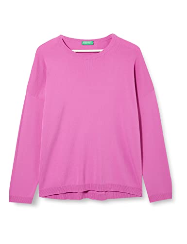 United Colors of Benetton Damen Maschenweite G/C M/L 1091D100E Pullover, Rosa 0 K9, L von United Colors of Benetton