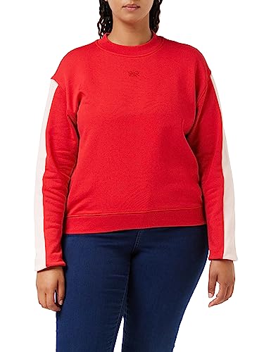 United Colors of Benetton Damen Maschenweite G/C M/L 3w3cd103s Sweatshirt, Rot 2h7, L von United Colors of Benetton