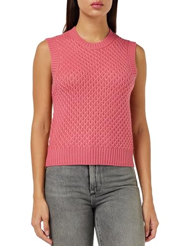 United Colors of Benetton Damen Maschenweite G/C S/M 132nd106l Pullunder, Lachsrosa 11f, S von United Colors of Benetton