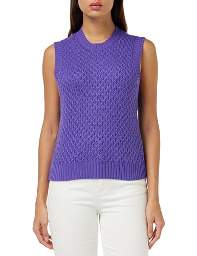 United Colors of Benetton Damen Maschenweite G/C S/M 132nd106l Pullunder, Violett 30 F, M von United Colors of Benetton