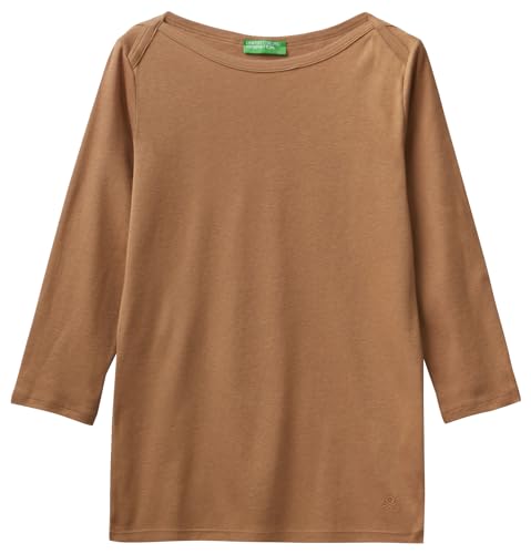 United Colors of Benetton Damen Maschenweite M/L 3ga2e16a1 T-Shirt, Beige 34a, XS, X-Small United Colors of Benetton Damen Maschenweite M/L 3ga2e16a1 T-Shirt, Beige 34a, XS, X-Small von United Colors of Benetton