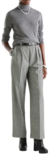 United Colors of Benetton Damen Pantalone 40DWDF03Y Hose, Nero e Bianco 901, 36 von United Colors of Benetton