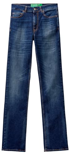 United Colors of Benetton Damen Pantalone 4ORHDE00G Jeans, Blu Scuro Denim 901, von United Colors of Benetton