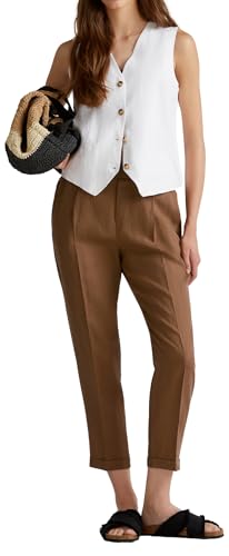 United Colors of Benetton Damen Pantalone 4aghdf079 Hose, Braun 0b1, L von United Colors of Benetton