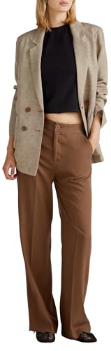 United Colors of Benetton Damen Pantalone 4t91df099 Hose, Braun 0b1, 38 von United Colors of Benetton