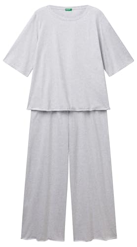 United Colors of Benetton Damen Pig(Maglia+Pant) 35vb3p03p Pyjamaset, grau, L von United Colors of Benetton