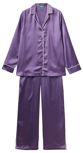 United Colors of Benetton Damen Pig (Hemd + Pant) 4ko13p008 Pyjamaset, Viola 0v7, M von United Colors of Benetton