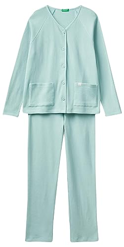 United Colors of Benetton Damen Pig (Jacke + Hose) 37V03P028 Pyjamaset, Verde Chiaro 17h, L von United Colors of Benetton