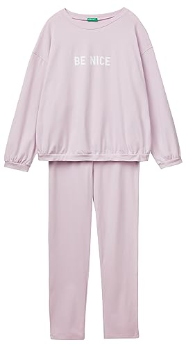 United Colors of Benetton Damen Pig (Trikot + Hose) 37yw3p02a Pyjamaset, Lilla 07m, L von United Colors of Benetton