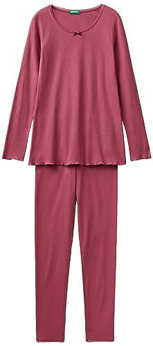 United Colors of Benetton Damen Pig (Trikot + Hose) 3ga23p029 Pyjamaset, Malva Scuro 1r4, L von United Colors of Benetton