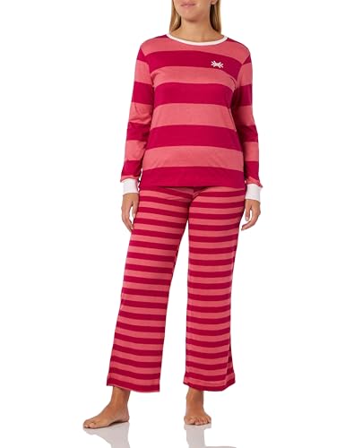 United Colors of Benetton Damen Pig (Trikot + Hose) 3zth3p027 Pyjamaset, Righe Rosso Magenta E Rosa Salmone 65g, M von United Colors of Benetton