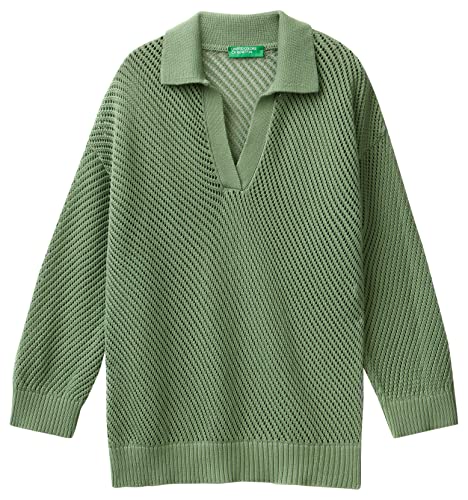 United Colors of Benetton Damen Poloshirt M/L 105fd300j Pullover, Hellgrün 2 K7, Small von United Colors of Benetton