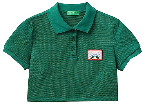 United Colors of Benetton Damen Poloshirt M/M 3ebmd300b Polohemd, Smaragdgrün 0c5, Large United Colors of Benetton Damen Poloshirt M/M 3ebmd300b Polohemd, Smaragdgrün 0c5, Large von United Colors of Benetton