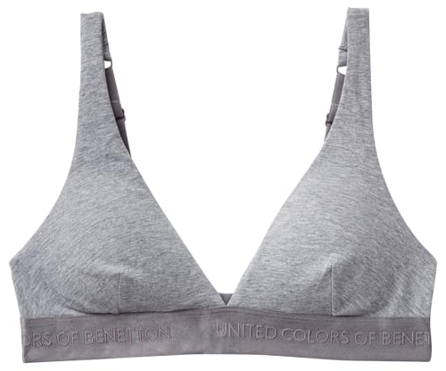 United Colors of Benetton Damen Reggiseno 3OP81R01F Funktionsunterwäsche, Grigio, M von United Colors of Benetton